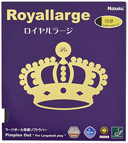 Nittaku NR-8559 Table Tennis Rubber Royal Large Ball Speed Black Thick