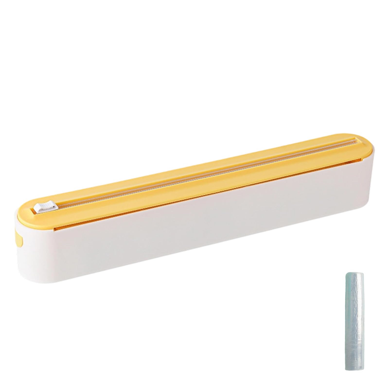 Kalttoy Kitchen Food Cling Film and Aluminum Foil Dispenser Food Wrap Cutter Refillable Baking Paper Organizers Fridge Mounted Cling Film Cutter