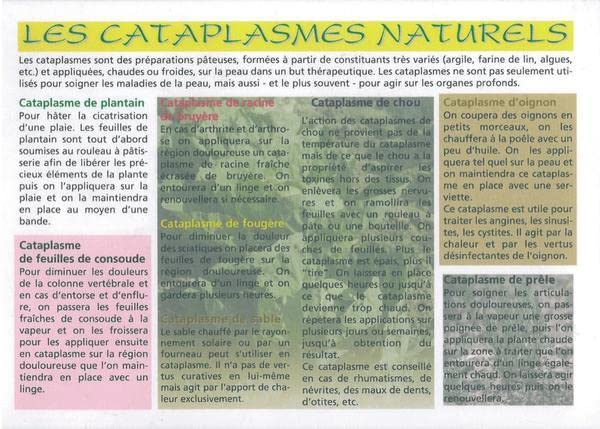 Planche Cataplasmes naturels - A5 : Amazon.com.tr: Kitap