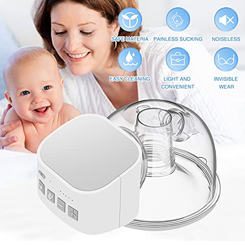 Electric Breast Pump, CHARMINER Wearable Breastfeeding Pumps Hands Free Breastpump, Portable Pain Free Quiet Milk Pump, 2 Mode & 5 Levels - Thumbnail 2