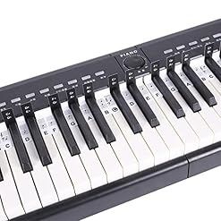 LYNSAY Décorations de notes de clavier de piano réutilisables, étiquettes d’apprentissage de piano à 88 touches, étiquettes amovibles pour garçons et filles - Les Beatles, Paul McCartney, John Lennon, RIngo Starr, George Harrison LYNSAY Décorations de notes de clavier de piano réutilisables, étiquettes d'apprentissage de piano à 88 touches, étiquettes amovibles pour garçons et filles – Image 7