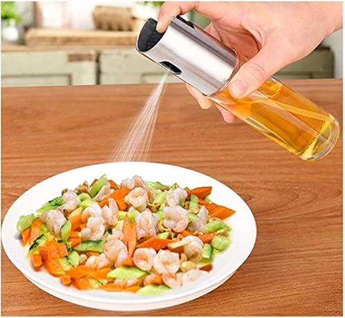 Kit 2 Pulverizador de óleo e vinagre para cozinhar, pulverizador de azeite de oliva, frasco spray de
