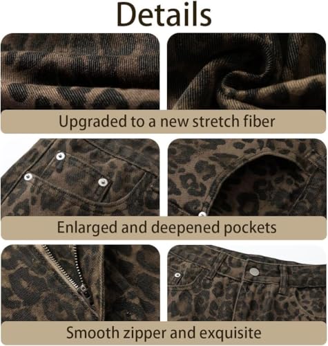 Cheetah Jeans Leopard Print Vintage Baggy Wide Leg High Waisted Oversized Cheetah Print3