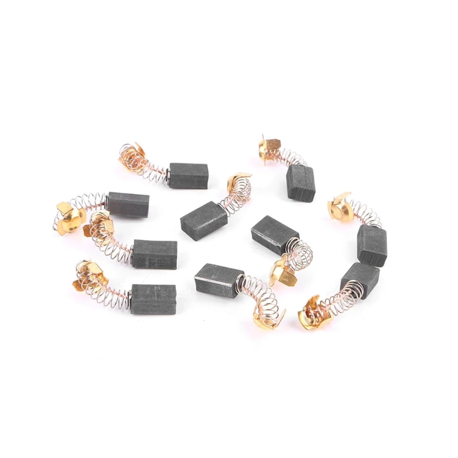Cepillo Discos abrasivos 10 piezas de cepillos de carbón for herramientas eléctricas, martillo eléctrico, amoladora angular, cepillo de grafito de repuesto, varios tamaños(A)