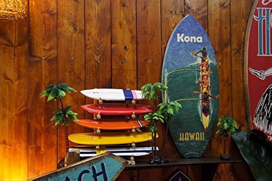 ハワイ風。木製カヌー。壁掛けオブジェ。ビンテージ。 ハワイ風。木製カヌー。壁掛けオブジェ。ビンテージ。