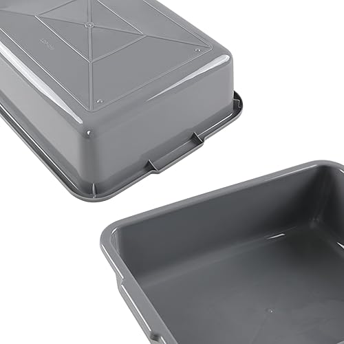 Miniatura 3 de Caja de autobús comercial de 8 L, paquete de 5 unidades, pequeña bañera de autobús de lavado, color gris