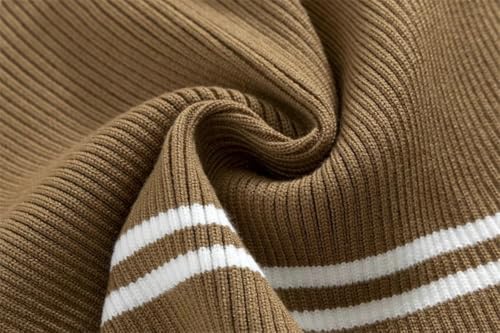 Women’s Knitted Tie-Front Shawl Wrap Trendy 2025 Striped Color-Block Shoulder Accessory for Spring Summer Fall3