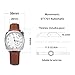 Baltany Dress Wacthes for Men, Brown Leather Automatic Watch with Sapphire Crystal Dome, VC 1921 S4046 Vintage Watch (White)