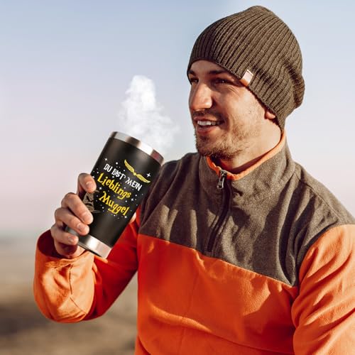Thermosflasche 500ml Harry Geschenke für Ihn Fanartikel, Tasse Gedruckt Du bist mein Lieblings Muggel, Jahrestag Geschenk für Männer Partner Ehemann, Personalisierte Geburtstagsgeschenk Mann 5