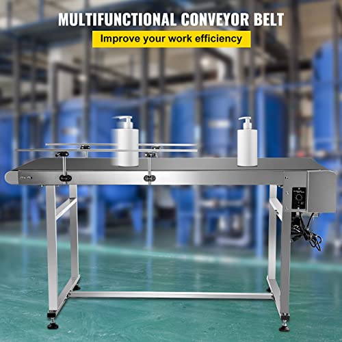 image for BestEquip Belt Conveyor Length 59-Inch, PVC Conveyor Belt Width 23.6-I