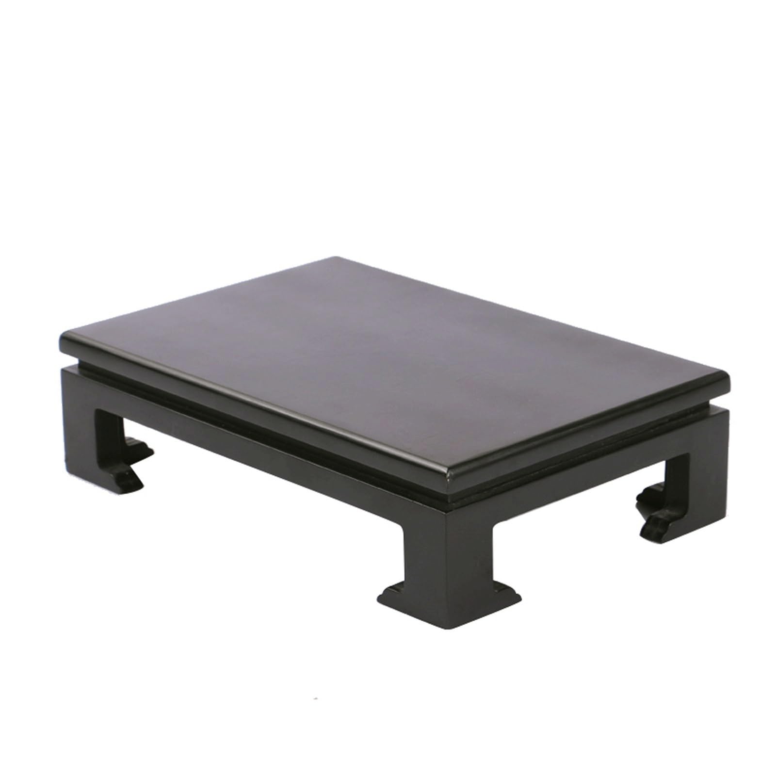 MPOPO Bonsai Pedestal Rectangular Wooden Display Stand Fish Tank Vase Stone Buddha Statue Bonsai Pedestal Handicraft Decoration Base Vase Display Stands Pedestal Base(A)