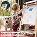 Joyooss Art Easel for Kids Easel for Toddlers,Christmas Gifts Adjustable Standing Wooden Toddler Easels Kid Dry Erase Board, Art Easel for Kids Age 2-4 4-8 9-12 Drawing Easels Girl Toys
