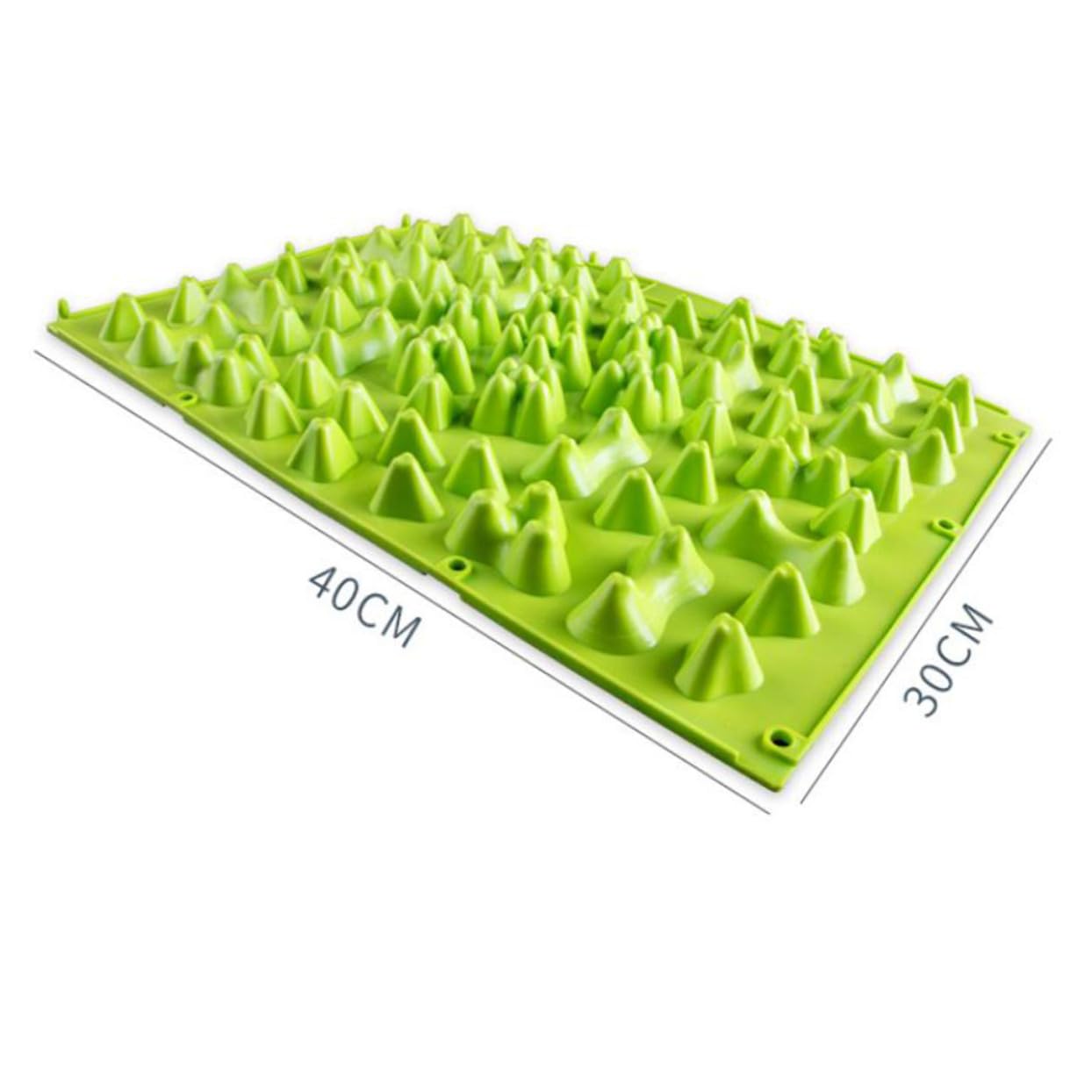 Placa de Masaje de Pies 4piezas Tpe Verde para Casa y Oficina