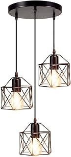 Depuley Hanging Pendant Lights, Vintage 3-Lig...,
