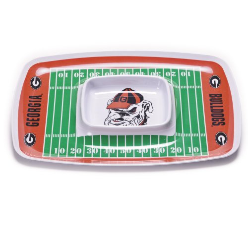 NCAA Georgia Bulldogs Melamine Chip and Dip Tray