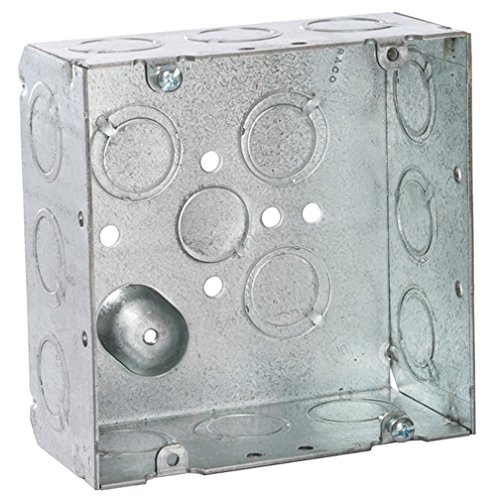 れいこ RACO 257 Box-Loc Square Box, 2-1/8-Inch Depth, 1/2-Inch-3/4-Inch
