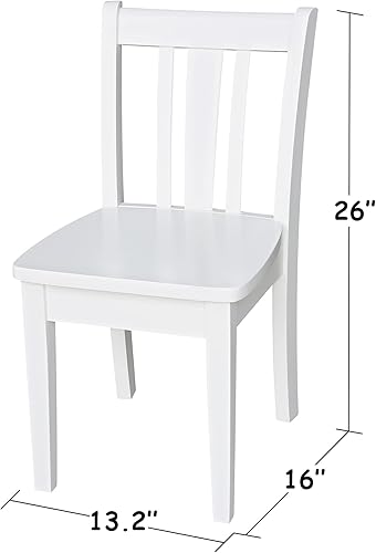 Miniatura 9 de International Concepts - Mesa con 2 sillas Juveniles San Remo, color blanco