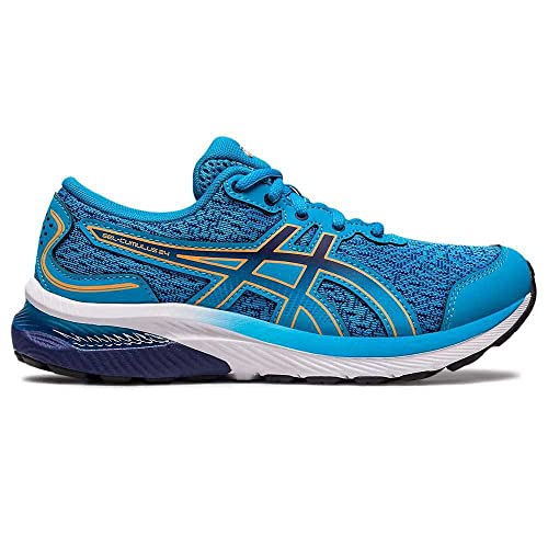 ASICS Gel-Cumulus 24 GS Sneaker, Island Blue Sun Peach, 39.5 EU