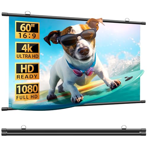 ANDWINT プロジェクター用スクリーン 60インチ