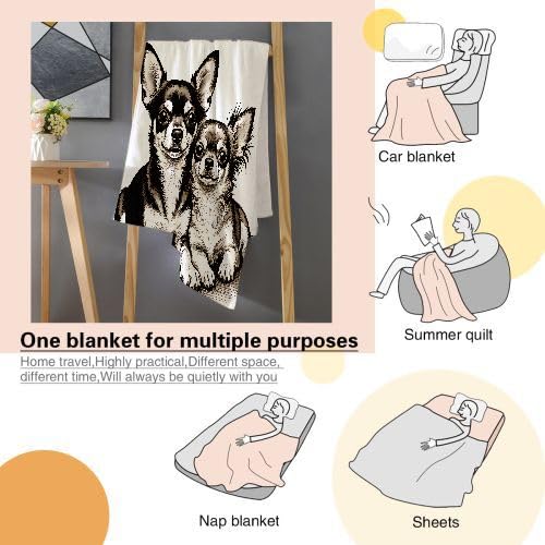 Couverture Polaire 240 x 260 Animal Chien, Couverture Polaire Grande Taille 240x260 cm | Usage Multiple comme Couette d'Appoint, Assure Une Protection Contre Le Froid I15-