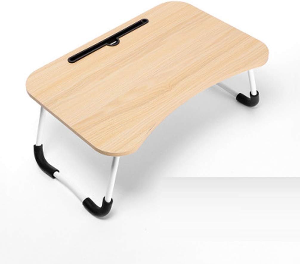 CZWYF Laptop Bed Tray Table - Folding Laptop Standing Desk Table, Portable Computer Lap Desk Tablet Table Riser For Sofa Couch Floor/23.6x15.7x11.02inches (Color : A)