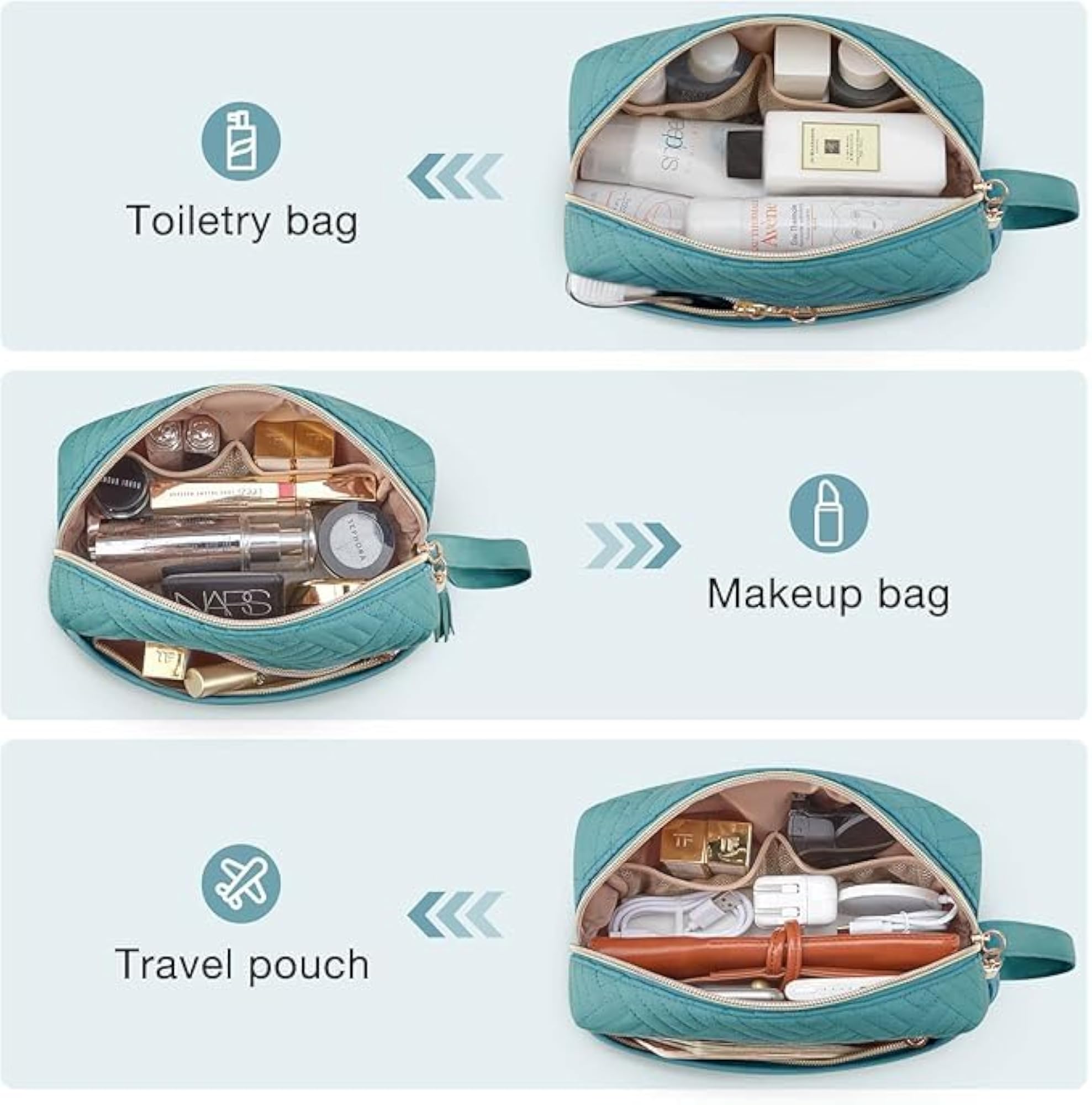 Foldable Hanging Cosmetic Storage Bag for Women