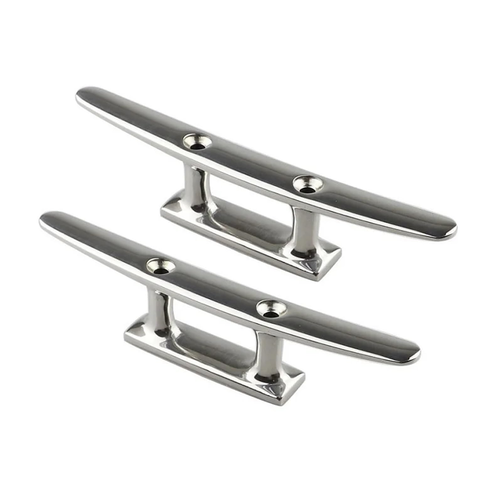 Bitta di ormeggio combinata da 2 Pezzi da 4" 5" 6" 8" con 2 Fori in Acciaio Inossidabile lucidato for Barche Marine, Corda di Collegamento for Ponte di Barche, Yacht per Marina, Nave