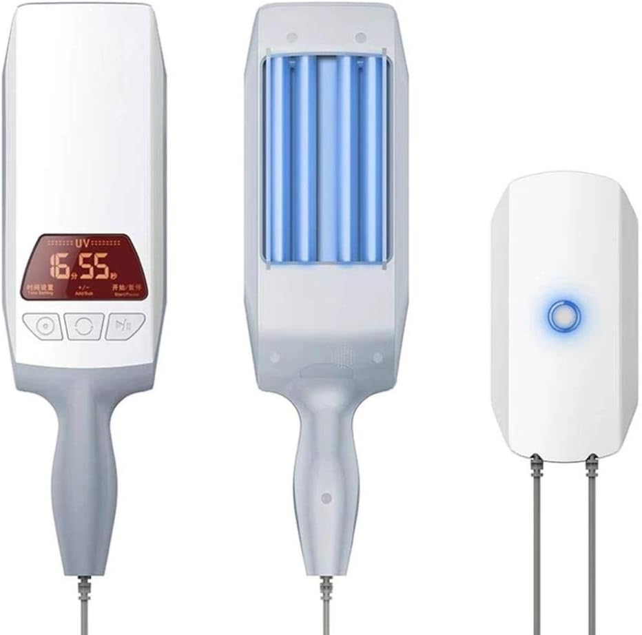lHishop Phototherapy Lamp,UVB Light Therapy Home Phototherapy Fluorescent Lamp With LCD Digital Timer Control