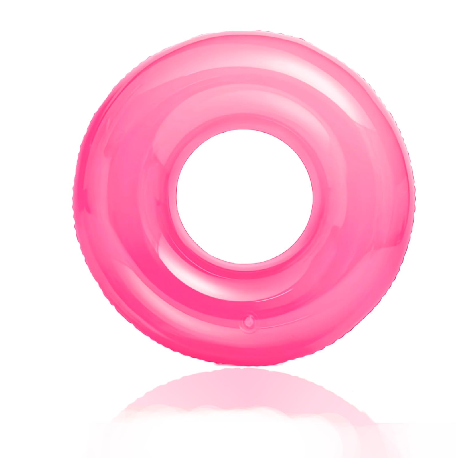Inflatable Swimming Ring for Adult, Fluorescence Pink Rubber Ring for Pools, Inflatable Pool Floats Water floats for Women Girls Summer Beach Swimming Pools Water Party