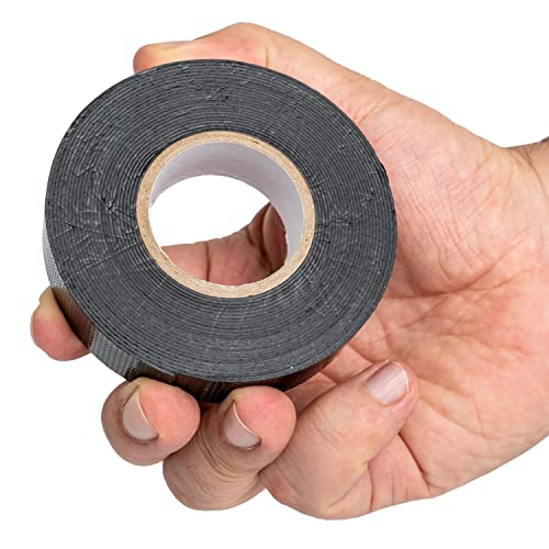 Selbstverschweißendes Gummi Dichtungsband, 10 Meter, in Schwarz, 20 mm Breite, Isolier-Klebeband selbst verschweißend, Universalisolierband Kabel, Mittelspannungsband, Luft-Wasserdicht Isolierband