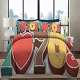 GEDRUCKT - Mit modernster digitaler Technologie. Bettbezug & Shams werden NUR auf der Vorderseite gedruckt.