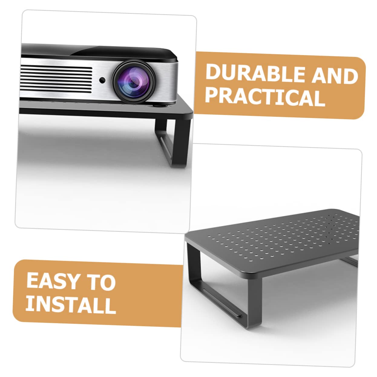 DOITOOL Monitorständer Platzsparende aus Eisen mit Praktischem Schubladensystem Laptop und Monitorerhöhung und Bessere Ergonomie für Schreibtisch Arbeitsplatz