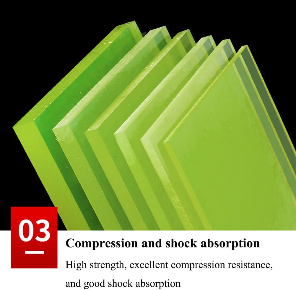 耐摩耗性ポリウレタンボードPUシート、幅500mm、長さ500mm、ガスケット、DIYエンジニアリングおよび産業用,500&times;500&times;