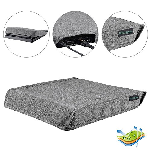 EXtremeRate Prueba de Polvo Consola PS4 Funda Cubierta Protectora Horizontal Diseño