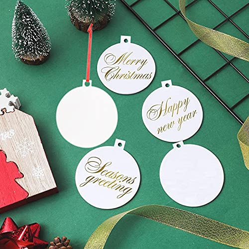 24 ciondoli a sublimazione in MDF a forma di disco...