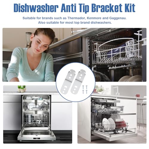 Image of 2PCS 619985 00619985 Dishwasher Mounting Bracket Fit for Bosch Dishwasher