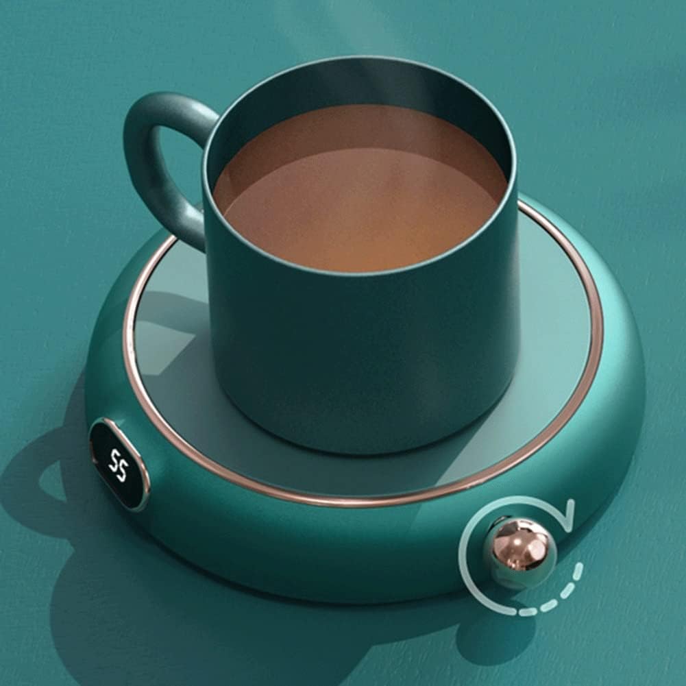 Coffee Mug Warmer for Desk Electric Cup Beverage Warmer Plate Coffee Cup Warmer for Tea Water Cocoa Milk Heater (Color : Green)