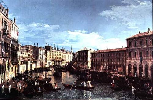Cuadro de Venecia para Salón Lienzo Decorativo Bellotto 60x90