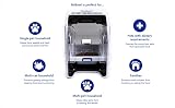 Closer Pets MiBowl Automatischer selektiver Mikrochip-Futterspender für Haustiere (CP500) – BPA und BHT freier Napf mit geschlossener Rückseite für kleine bis mittelgroße Katzen und kleine Hunde, Weiß