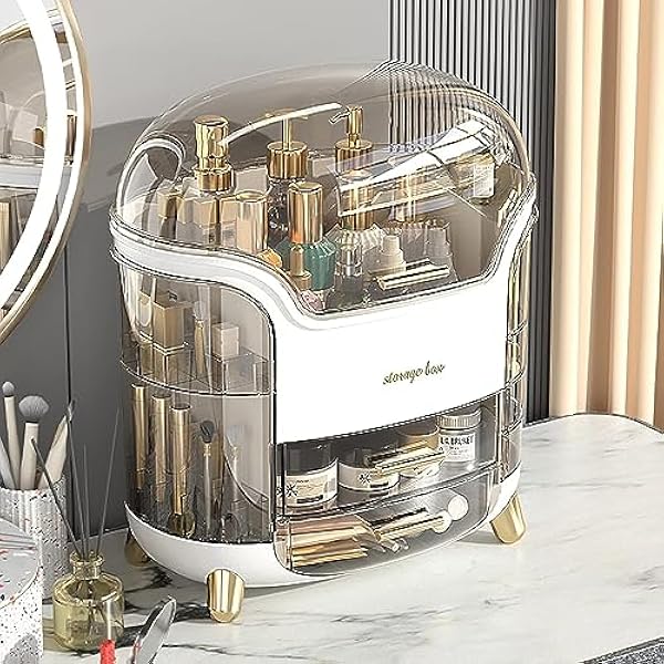 NAKEAH Serie Portatile di Custodia cosmetica Multifunzionale Scatola di immagazzinaggio cosmetica Antipolvere Cosmetici Cura della Pelle Scatola di immagazzinaggio di Gioielli Custodia for Rossetto