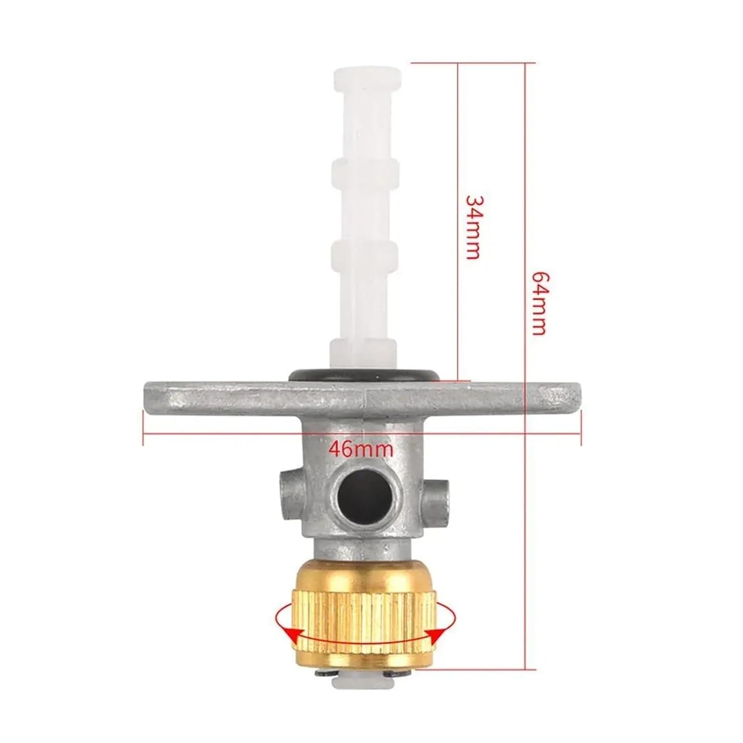 Petrol Fuel Tap Oil Can Switch Fuel Tank Valve
