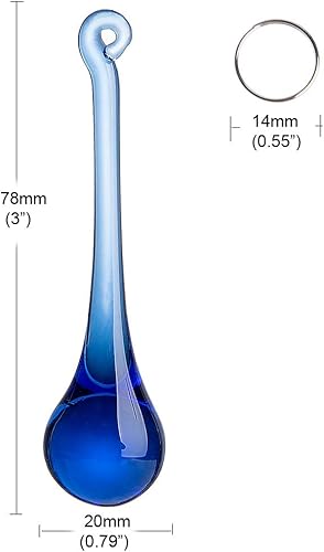 Miniatura 2 de LONGWIN 20pcs cristal lágrima lámpara colgante piezas boda fiesta árbol de Navidad decoraciones adornos