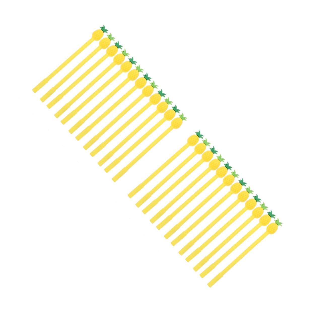 Gadpiparty 2 Ensembles Stylo À Gel Ananas Lot De Stylos Colorés Pour Étudiants Fournitures Scolaires Amusantes Pour Maison Bureau Couleurs Aléatoires Couleur 12 Pièces * 2