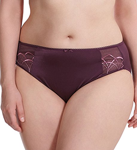 Elomi Cate Brief Panty (El4035) 4X/Pecan #TOP1