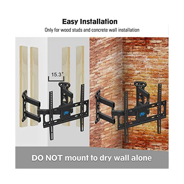 Mounting Dream MD2377-P TV Wall Mount Bracket for most of 26-50 Inch LED, LCD, OLED Flat Screen TV with Full Motion Swivel Articulating Arm - Image 7