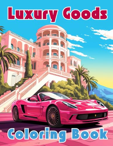 Luxury Goods. Coloring Book: Coloring Book for Teens and Adults, Stress Relief, Book for Relaxation and Meditation, 50 Coloring Pages, 8.5x11 inches, ... Fortune, Wealth, Elite, Motivation, Goals image 2