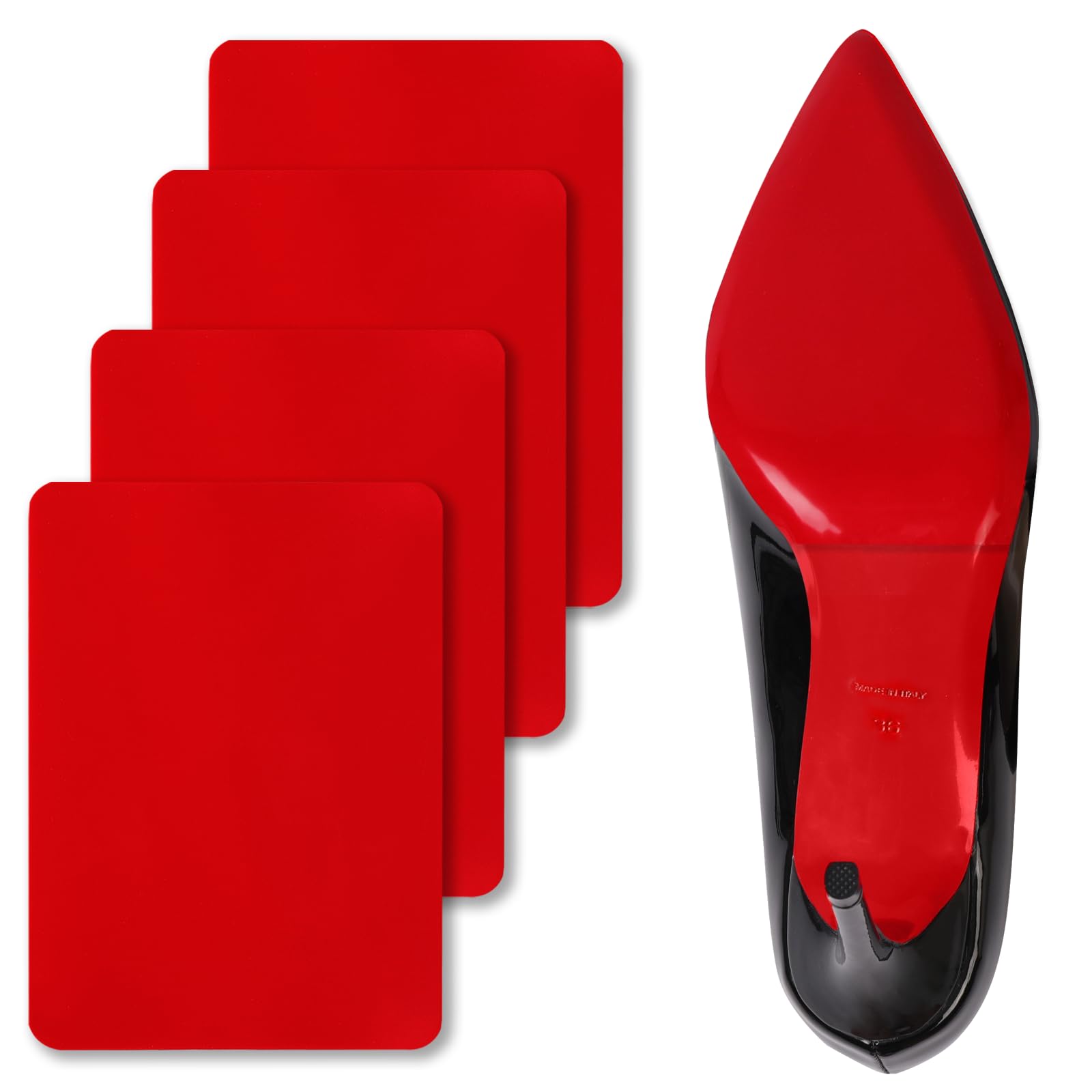 Ashoesert Red Bottom Protector Non Slip Shoe Pads fits Christian Louboutin