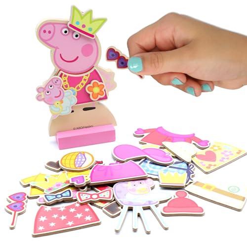 Tara Toy Peppa Pig Magnetic Wooden Dress Up Set by Tara Toys - Image 2
