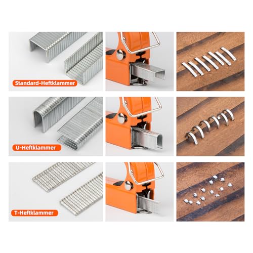 VANQUISH 3 in 1 Heavy Duty Staple Gun with 600Pcs Staples Manual Stapler for Home Use, Upholstery, Wood, Crafts, Upholstery,Decoration DIY 4902