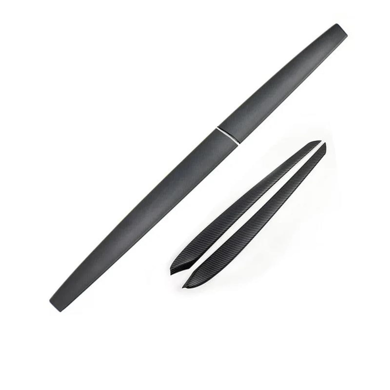 Car Interior for Tesla for Model Y 2021 2022 Interior Accessories ABS Carbon Fiber Dash Decor Sticker Door Trim Dashboard Panel Cover(4pcs Matte Carbon)